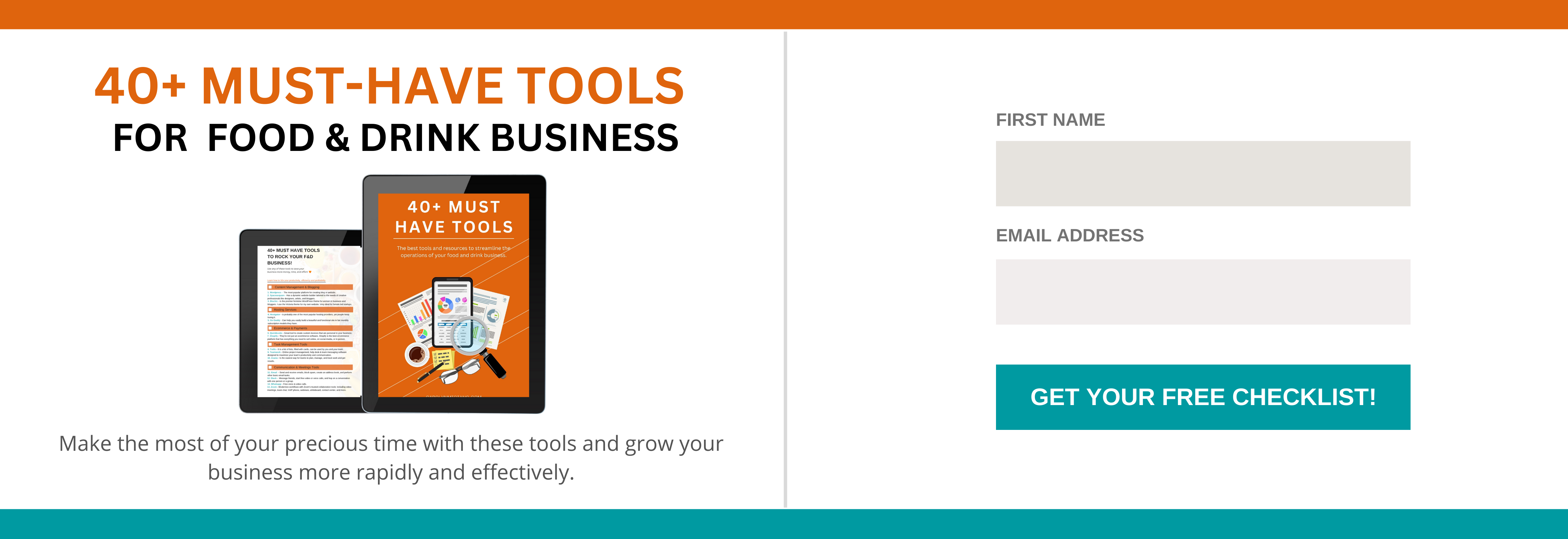 40+ MUST HAVE TOOLS FOR PACKAGED FOOD & DRINK BUSINESS OWONERS